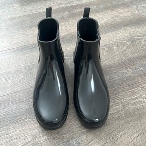 Hunter Chelsea Black Rain Boot Women’s Size 8